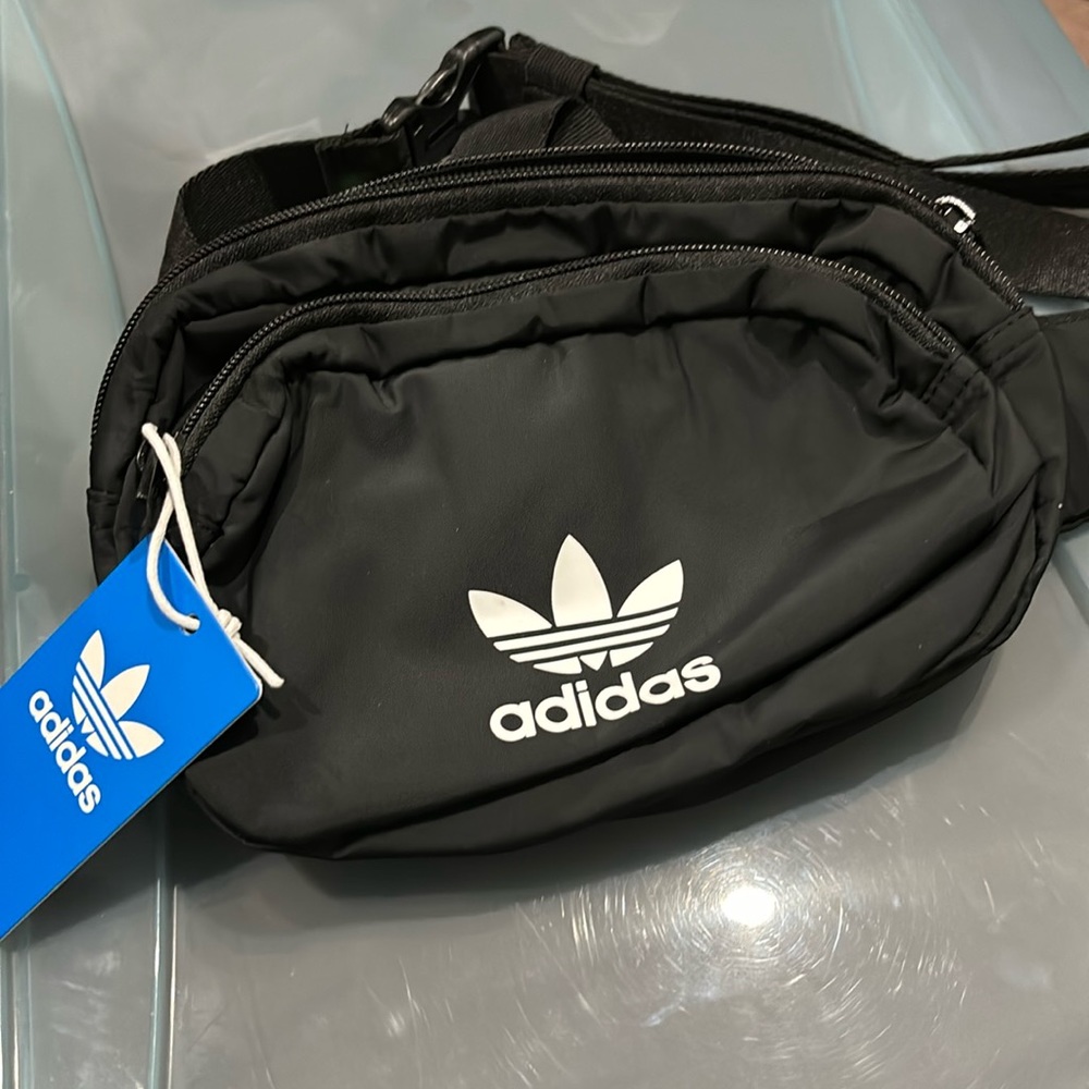 Adidas belt bag black new with tag